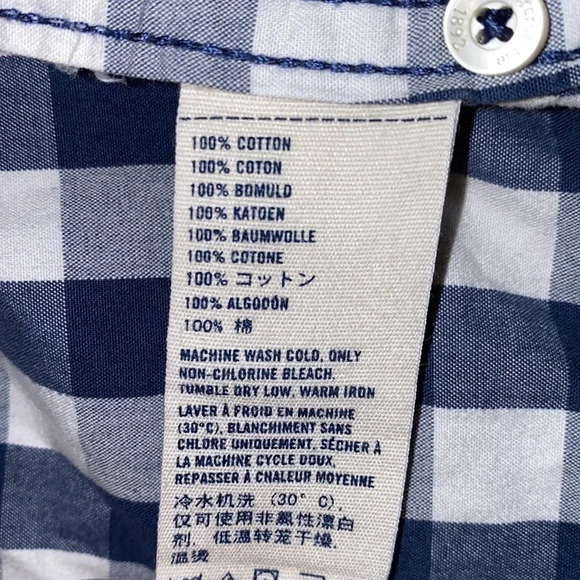 Abercrombie Newyork Boys muscle  checkered box print button down shirt Sz XL - Picture 5 of 7